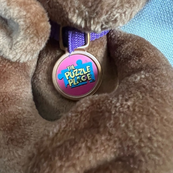 The Puzzle Place Fisher Price 1994 Plush 14" Nuzzle The Dog Brown Vintage - Picture 2 of 5